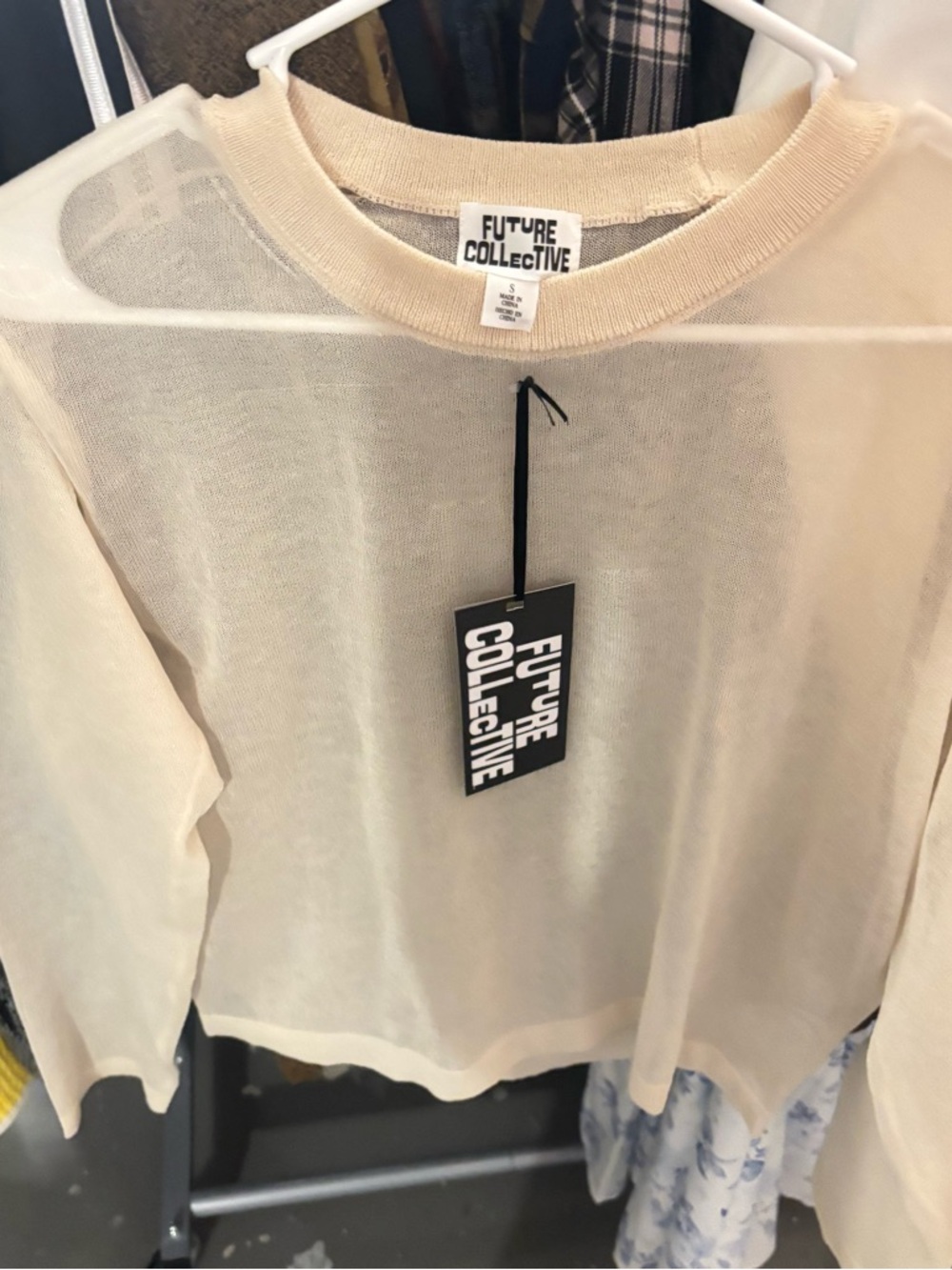 Future collective sheer blouse NWT